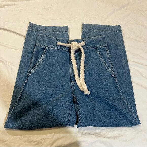 Rag & Bone The Massive Paperbag Waist Macrame Belt High Rise Jean sz 24 - Picture 12 of 13